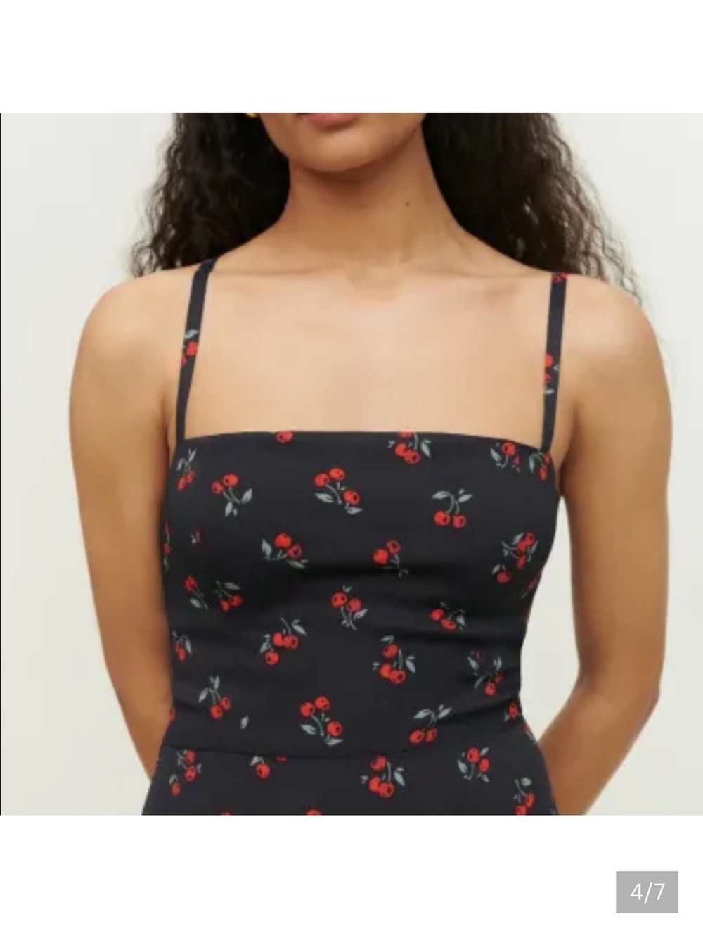 Reformation Afternoon Dress - Black Cherry